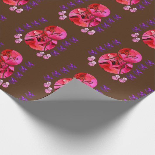 Luxusvögel Geschenkpapier (Ecke)