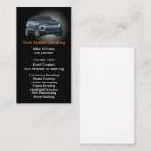 Luxuswagen mit detaillierten vertikalen Visitenkar Visitenkarte (Vorne/Hinten)