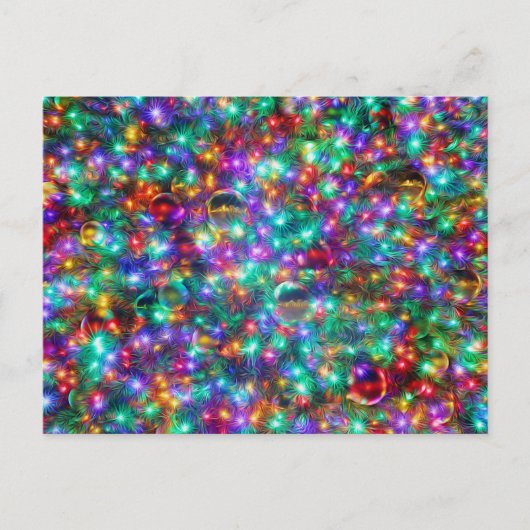 Luxusweihnachtsmuster Feiertagspostkarte (Vorderseite)