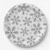 Luxusweihnachtsmuster Pappteller (Vorderseite)