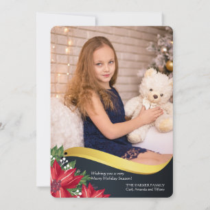 Luxuswellen-Foto-Feiertags-Karte Feiertagskarte