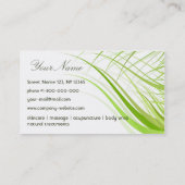 LuxusWellness-Center-Geschäfts-Karte Visitenkarte (Rückseite)