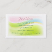 LuxusWellness-Center-Geschäfts-Karte Visitenkarte (Rückseite)