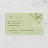 LuxusWellness-Center-Geschäfts-Karte Visitenkarte (Rückseite)