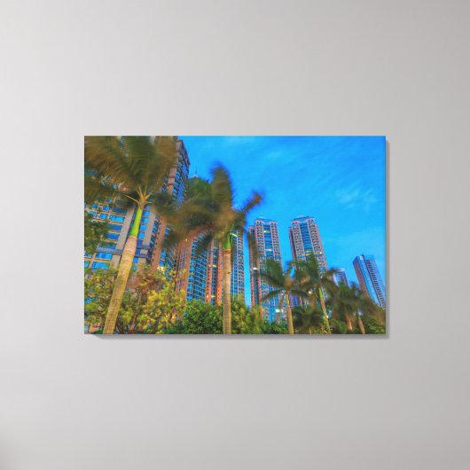 Luxuswohnungen in China Leinwanddruck (Vorderseite)