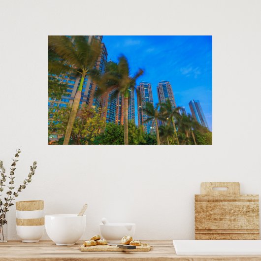 Luxuswohnungen in China Poster (Küche)