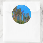 Luxuswohnungen in China Runder Aufkleber (Tasche)