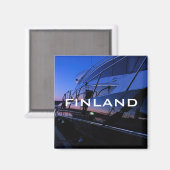 Luxusyacht in Finnland Magnet (Vorderseite/Rückseite)