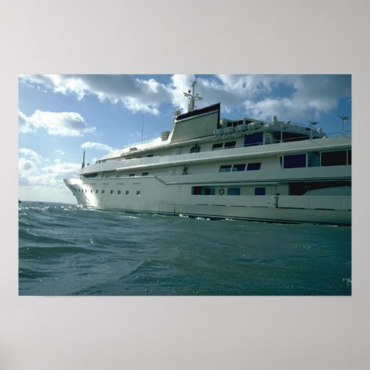 Luxusyacht Poster (Vorne)