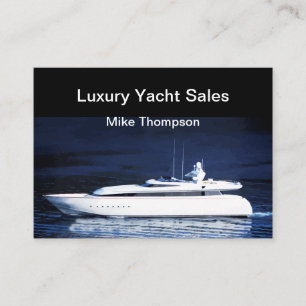 Luxusyacht-Verkaufs-Thema Visitenkarte