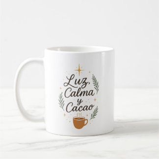 ✨ Luz, Calma y Cacao – Diseño Navideño Aesthetic Kaffeetasse