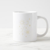 Luz Cósmica ✨ | Minimalist Gold Line Art Jumbo-Tasse (Rechts)
