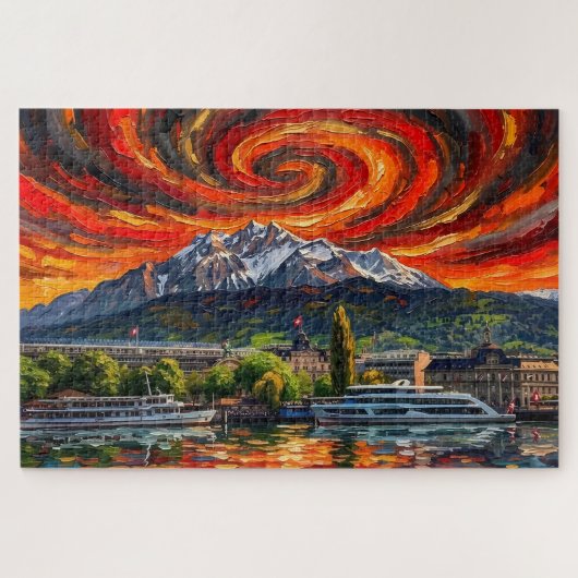 Luzern Alpine: Gallery Edition Solar Vortex Puzzle (Horizontal)
