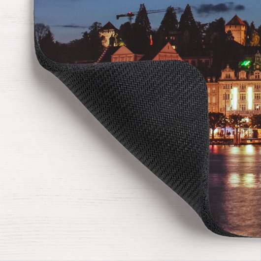 Luzern bei Nacht Mousepad (Ecke)