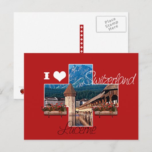 Luzern - Postkarte (Vorne/Hinten)