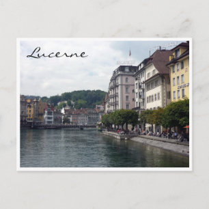 Luzern Reuss Postkarte