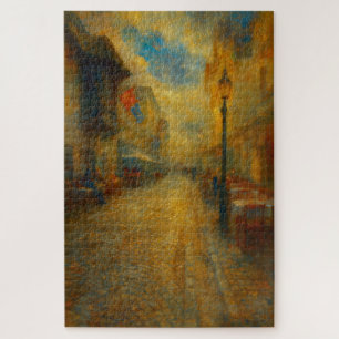 Luzern Schweiz Altstadt Dämmerung Kunst Puzzle