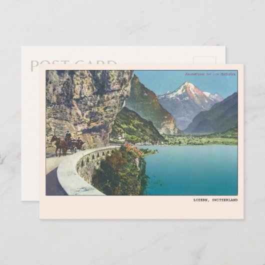 Luzern Schweiz Axenstrasse Postkarte (Vorne/Hinten)