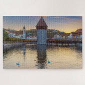 Luzern, Schweiz bei Dämmerung Puzzle (Horizontal)