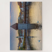 Luzern, Schweiz bei Dämmerung Puzzle (Vertikal)