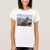 Luzern, Schweiz (c. 1900) T-Shirt (Vorderseite)
