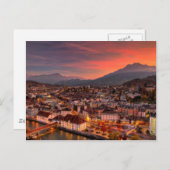 Luzern Schweiz HDR Fine Art Print Postcard Postkarte (Vorne/Hinten)