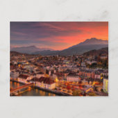Luzern Schweiz HDR Fine Art Print Postcard Postkarte (Vorderseite)