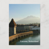 Luzern, Schweiz Kapellbrücke Postkarte (Vorderseite)