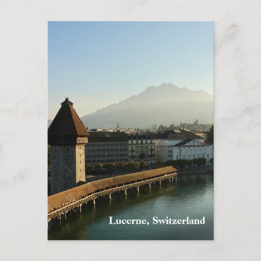 Luzern, Schweiz Kapellbrücke Postkarte (Vorderseite)