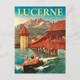 Luzern, Schweiz, Mädels auf dem Schiff, Vintag Postkarte