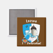 Luzern Schweiz Magnet (Vorderseite/Rückseite)