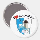 Luzern Schweiz Magnet (Vorderseite/Rückseite)