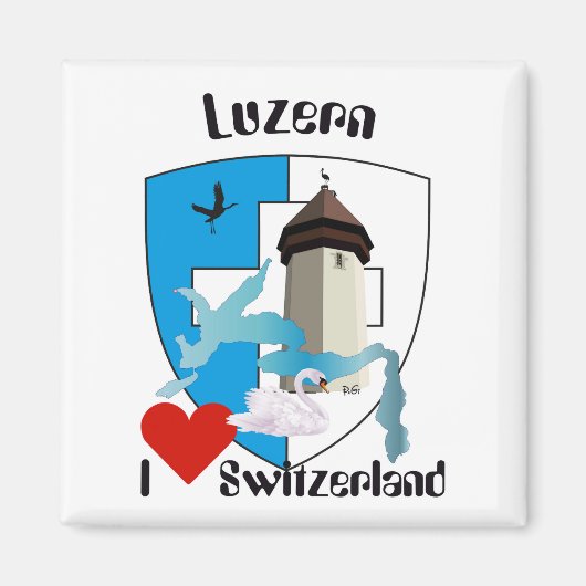 Luzern Schweiz Magnet (Vorne)