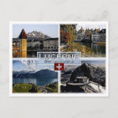 Luzern - Schweiz - Mosaik - Postkarte (Vorderseite)