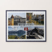 Luzern - Schweiz - Mosaik - Puzzle (Horizontal)