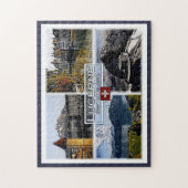Luzern - Schweiz - Mosaik - Puzzle (Vertikal)