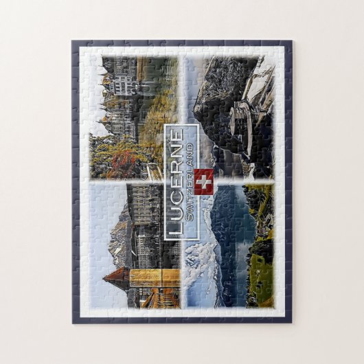 Luzern - Schweiz - Mosaik - Puzzle (Vertikal)