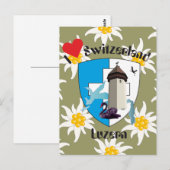Luzern Schweiz Postkarte (Vorne/Hinten)