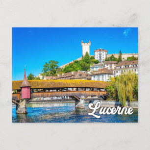 Luzern, Schweiz Postkarte