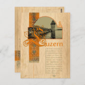 LUZERN - Schweiz ~ Postkarte (Vorne/Hinten)