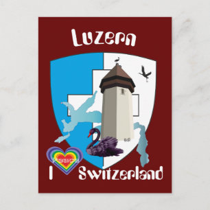 Luzern Schweiz Postkarte