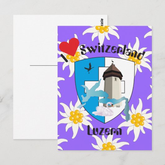 Luzern Schweiz Postkarte (Vorne/Hinten)