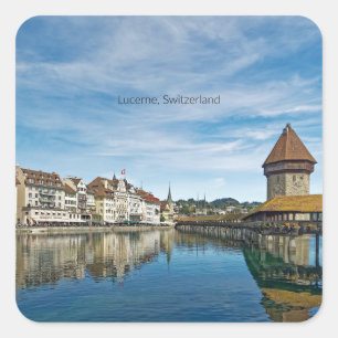 Luzern, Schweiz Quadratischer Aufkleber