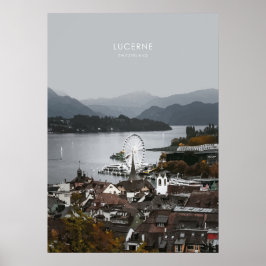 Luzern, Schweiz Reiseraum Poster