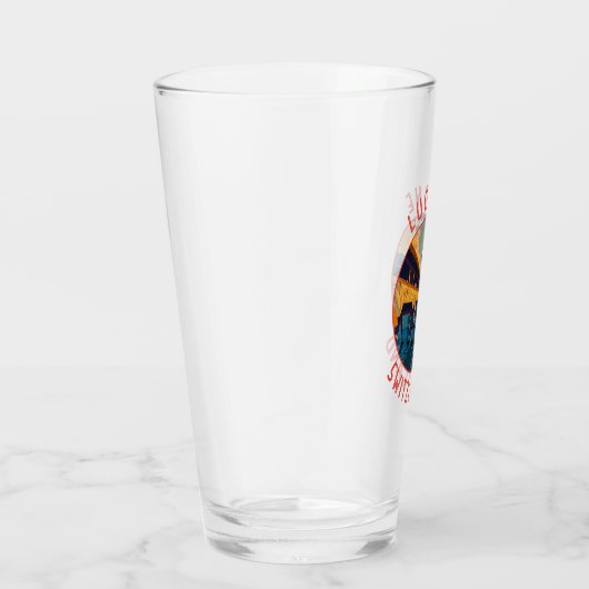 Luzern Schweiz Retro Distressed Circle Glas (Rechts)