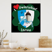 Luzern Schweiz Schweiz Poster (Küche)