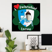 Luzern Schweiz Schweiz Poster (Heimbüro)