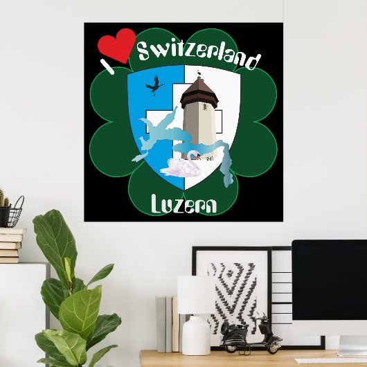 Luzern Schweiz Schweiz Poster (Heimbüro)