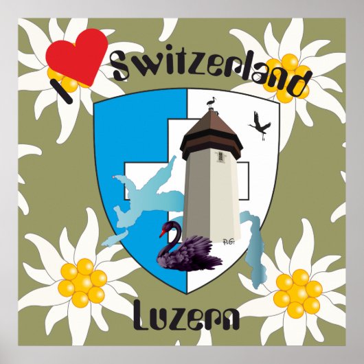 Luzern Schweiz Schweiz Poster (Vorne)