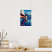 Luzern Schweiz Tourismus Vintag Poster (Küche)